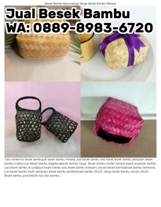 Ô889·898ᣮ·67ᒿÔ (WA) Besek Bambu Bulat Cara Menghias Besek Bambu