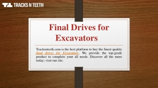 Final Drives for Excavators | Tracksnteeth.com