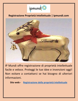Registrazione Proprietà Intellettuale | Ipmundi.com