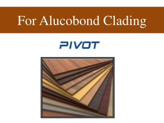 For Alucobond Clading
