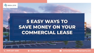 5 Easy Ways To Save Money On Your Commercial Lease