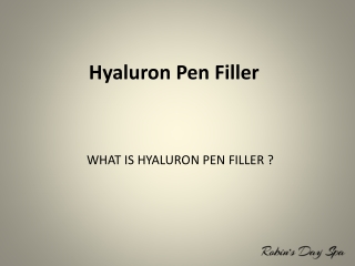 Hyaluron Pen Filler