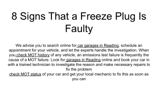 8 Signs That a Freeze Plug Is Faulty (1)