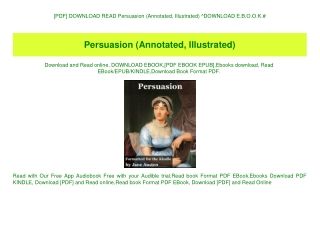 [PDF] DOWNLOAD READ Persuasion (Annotated  Illustrated) ^DOWNLOAD E.B.O.O.K.#