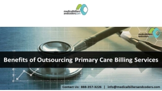 Benefits of Outsourcing Primary Care Billing Services