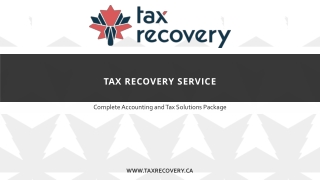 Tax Recovery Service - Tax Recovery