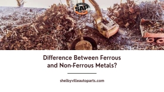 Difference Between Ferrous and Non-Ferrous Metals