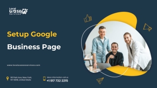 Setup Google Business Page - Local USA SEO Services