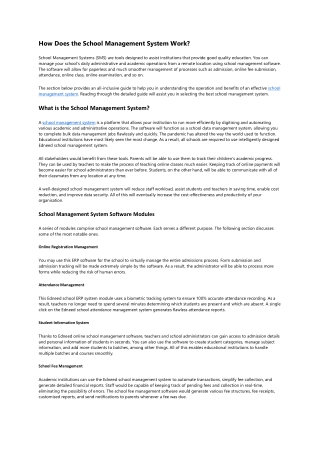 School Management System - Edneedtech