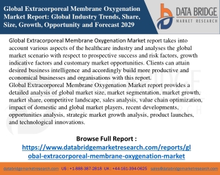Global Extracorporeal Membrane Oxygenation (ECMO) Market In-Depth Analysis