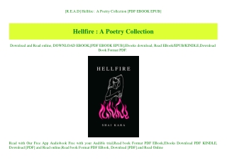 [R.E.A.D] Hellfire  A Poetry Collection [PDF EBOOK EPUB]