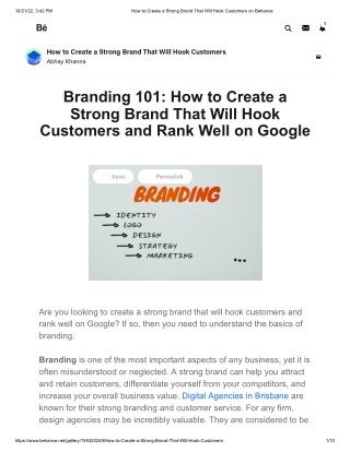 Branding 101: How to Create a Strong Brand That Will Hook Customers and Rank Wel