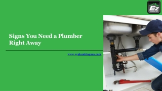 Signs You Need a Plumber Right Away