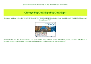 [READ PDF] EPUB Chicago PopOut Map (PopOut Maps) {read online}