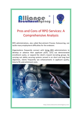 Pros and Cons of RPO Services A Comprehensive Analysis