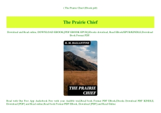 (B.O.O.K.$ The Prairie Chief (Ebook pdf)