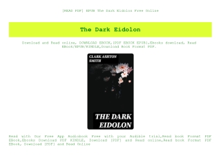 [READ PDF] EPUB The Dark Eidolon Free Online