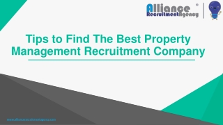 property management executive search