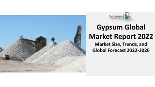 Gypsum Market Report By Trends, Segmentation, And Forecast To 2031