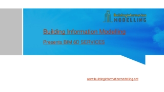 Building Information Modeling - BIM 6D Services