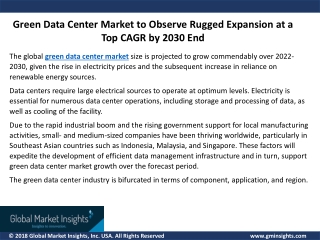 Green Data Center Market