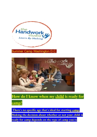 Summer Camp Washington D.C.