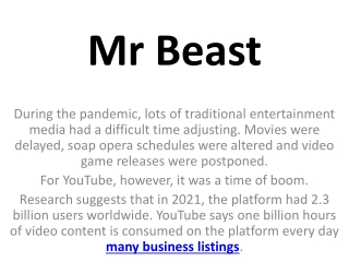 Mr Beast