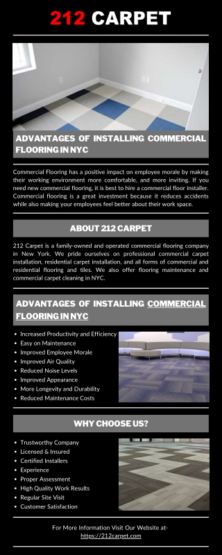 Advantages of Installing Commercial Flooring in NYC