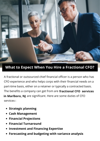 What to Expect When You Hire a Fractional CFO?