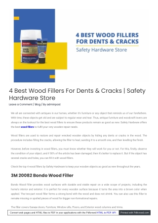 best_wood_fillers