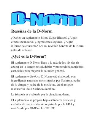 D-Norm