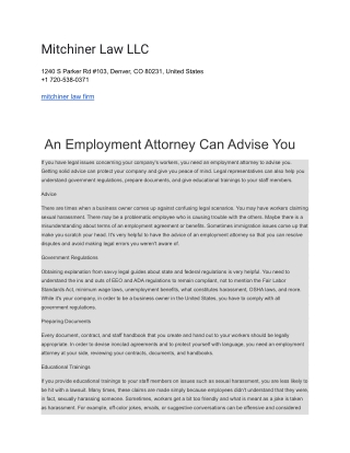 Mitchiner Law LLC