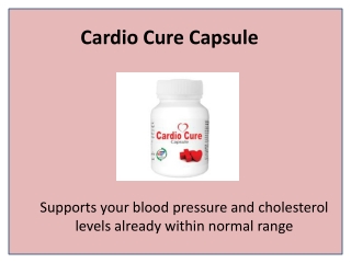 Cardio Cure for Healthy Cardiovascular Performance
