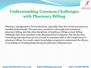 Understanding Common Challenges with Pharmacy Billing