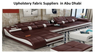Leather Upholstery Suppliers in Dubai