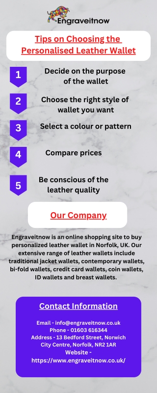 Tips on Choosing the  Personalised Leather Wallet