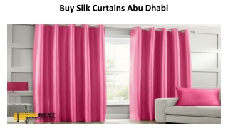 Silk Curtain Suppliers Dubai