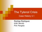 The Tylenol Crisis Case History 3.1
