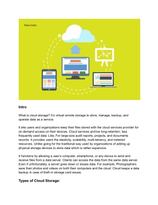 What Is Cloud Storage & How Can It Be Used_