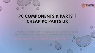PC Components & Parts | Cheap PC Parts UK