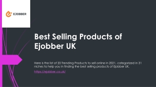 Best Selling Products of Ejobber UK