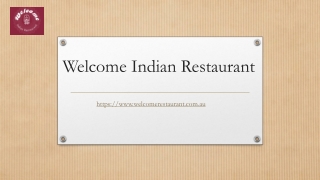 Welcome Indian Restaurant | Welcomerestaurant.com.au