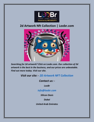 2d Artwork Nft Collection   Loobr com