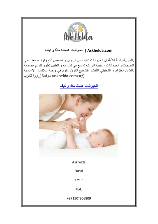 كيف و ماذا علمتنا الحيوانات  Askhelda.com