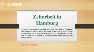 Zeitarbeit in Hamburg | Das4you.de