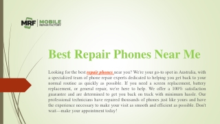 Best Repair Phones Near Me | Mobilerepairfactory.com.au