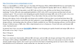 QuickQRPro Review