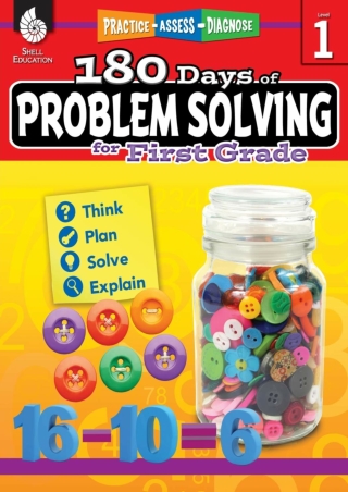 180 Days of Problem Solving for 1st Grade – Build Math Fluency with this 1st