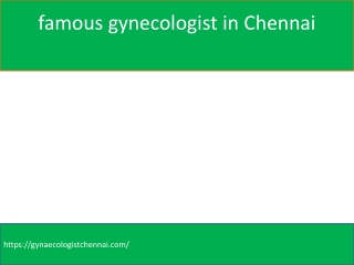 famous gynecologist in Chennai