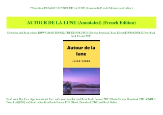 Download EBOoK@ AUTOUR DE LA LUNE (Annotated) (French Edition) {read online}